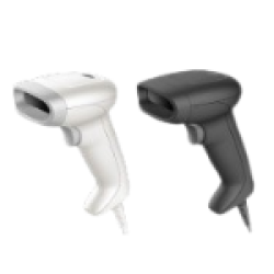 Voyager USB Kit: Tethered, General Duty, 1D/2D, Standard Range, White Scanner 1350G-1, USB Cable  CBL-500-150-S00 , EU