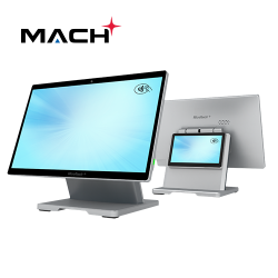 MICROTOUCH, 15.6in  MACH POS, MEDIATEK GENIO 520, 1920x1080, 450 NITS, PCAP, ETCHED ANTI-GLARE, 8GB RAM, 64 GB EMMC STORAGE, WI-FI/BT, INTEGRATED STAND HUB WITH USB 12V/USB 24V/USB-A 5V/USB-C x 3/CASH DRAWER PORT,  INTEGRATED 7in CUSTOMER DISPLAY/500