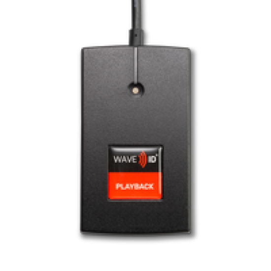 pcProx Playback MIFARE Wallmount Black USB Reader