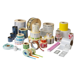 Wristband White Adult Clip Closure  thin type . Dimensions L 293mm x l 15mm. 75 wristbands per roll, 8 rolls per box  600 wristbands