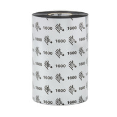 Wax Ribbon, 110mmx74m 4.33inx242ft , 1600, Standard, cartridge ,6/box