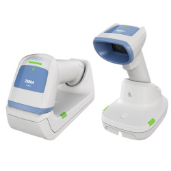 DS8288-HC White FIPS Vibration MFI Presentation Cradle USB KIT: DS8288-HCMF00BVMWW Scanner, CBA-U21-S07ZBR Shielded USB Cable, CR8288-PC100FBWW Cradle