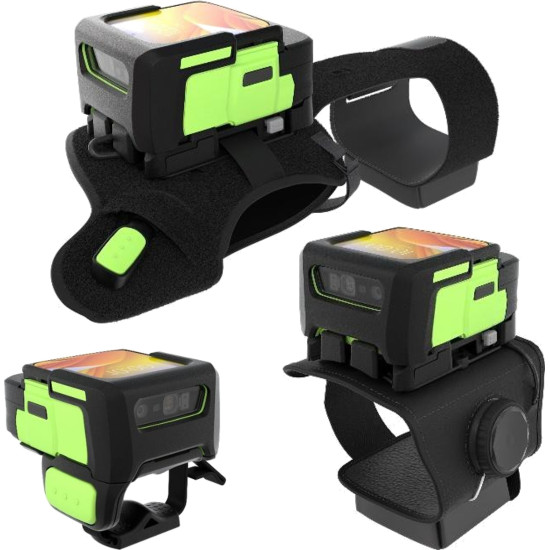 WS501 RFID Wearable Solution, Back of Hand Mount, SR560 Imager, UHF RFID Reader 800MHz, 3GB/32GB Memory, 2400mAh Battery, EMEA