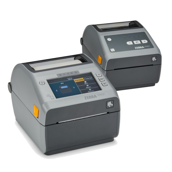 Direct Thermal Printer ZD621, 300 dpi, USB, USB Host, Ethernet, Serial, BTLE5, EU and UK Cords, Swiss Font, EZPL