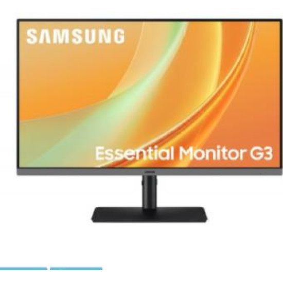 Samsung Monitor 27 cali Essential G3 IPS 1920x1080 FHD 16:9 1xDP 1xHDMI 1xD-Sub 4xUSB-A 1xUSB-B 1ms 144Hz HAS+PIV płaski 2Yd2d (LS27HG320EUXEN)